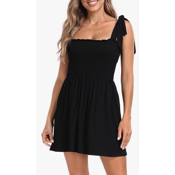 Women's Black Romper Dress with Built in Shorts Size XX-Large - Picture 1 of 7